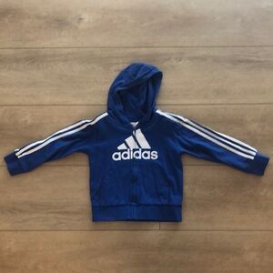 Boys Adidas Zip Hoodie - 4T